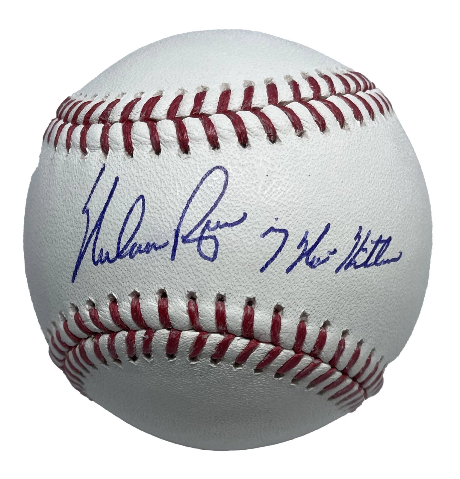 Nolan Ryan Signed MLB Baseball AIV B018090 w/ 7 No Hitters inscription