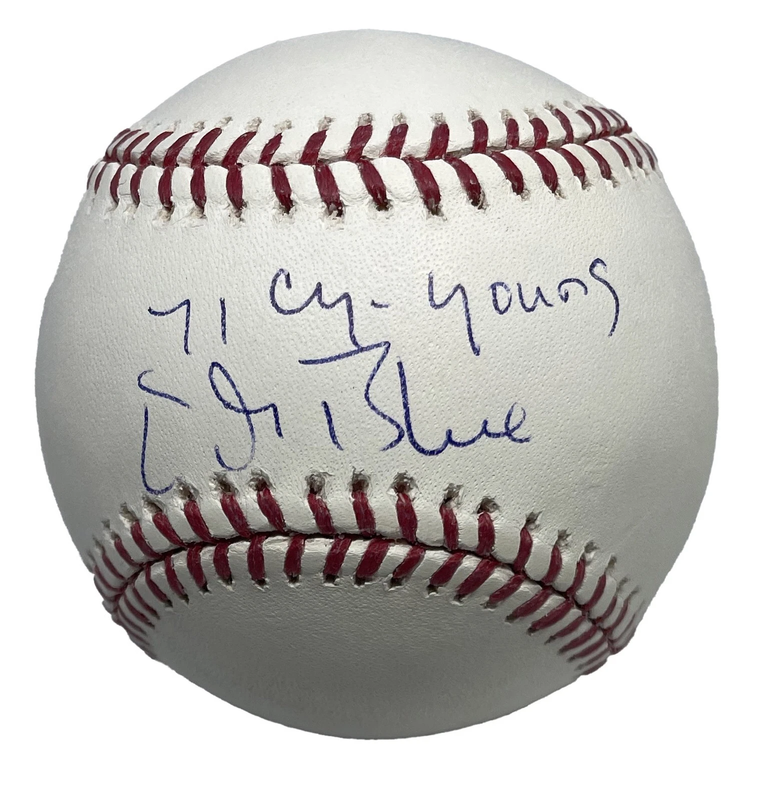 Vida Blue Signed MLB Baseball AIV AA31423 71 CY Young Inscription
