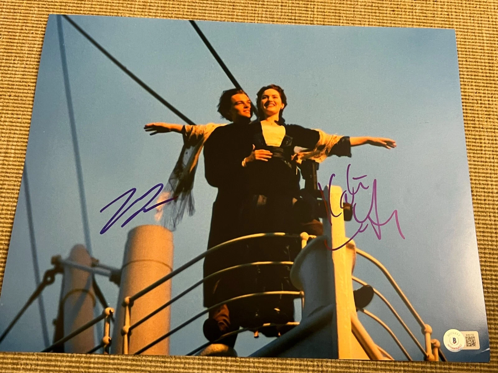 LEONARDO DICAPRIO WINSLET SIGNED AUTOGRAPH 11x14 PHOTO TITANIC BECKETT BAS COA G