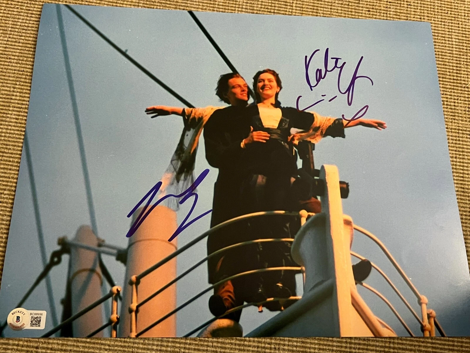 LEONARDO DICAPRIO WINSLET SIGNED AUTOGRAPH 11x14 PHOTO TITANIC BECKETT BAS COA