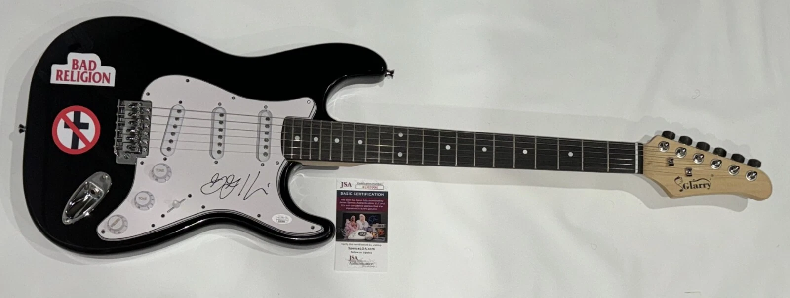 GREG GRAFFIN SIGNED BLACK ELECTRIC GUITAR RELIGION PUNK LEGEND JSA COA