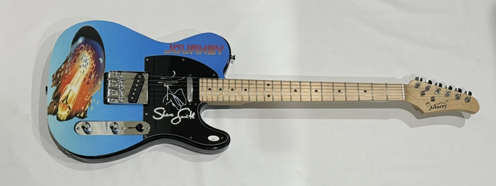 JOURNEY SIGNED CUSTOM ELECTRIC GUITAR NEAL SCHON STEVE SMITH CAIN 3X JSA COA