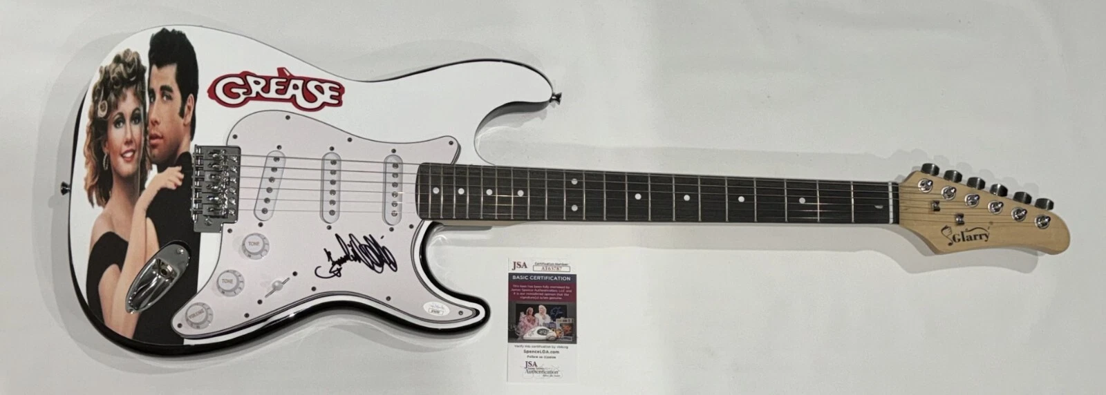 FRANKIE VALLI SIGNED CUSTOM GREASE ELECTRIC GUITAR SINGER LEGEND JSA COA