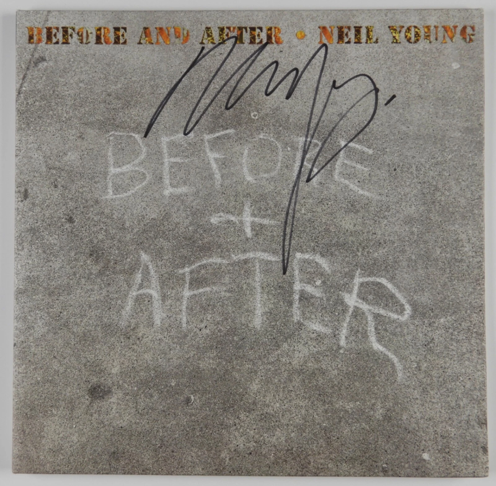 Neil Young JSA Signed Autograph Before & After Album Vinyl