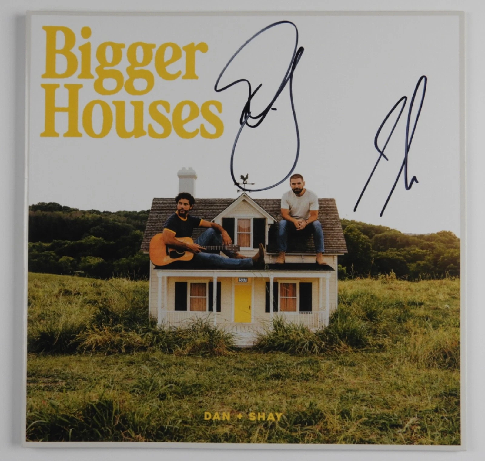 Dan + Shay JSA Signed Autograph Album Vinyl Record LP Bigger Houses