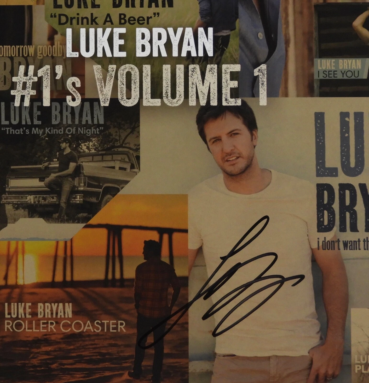 Luke Bryan JSA Signed Autograph Album Record Vinyl #1s Volume 1
