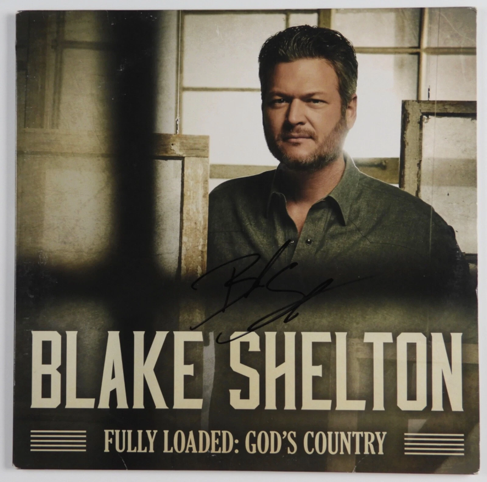 Blake Shelton JSA Signed Autograph Album Record Fully Loaded God's Country