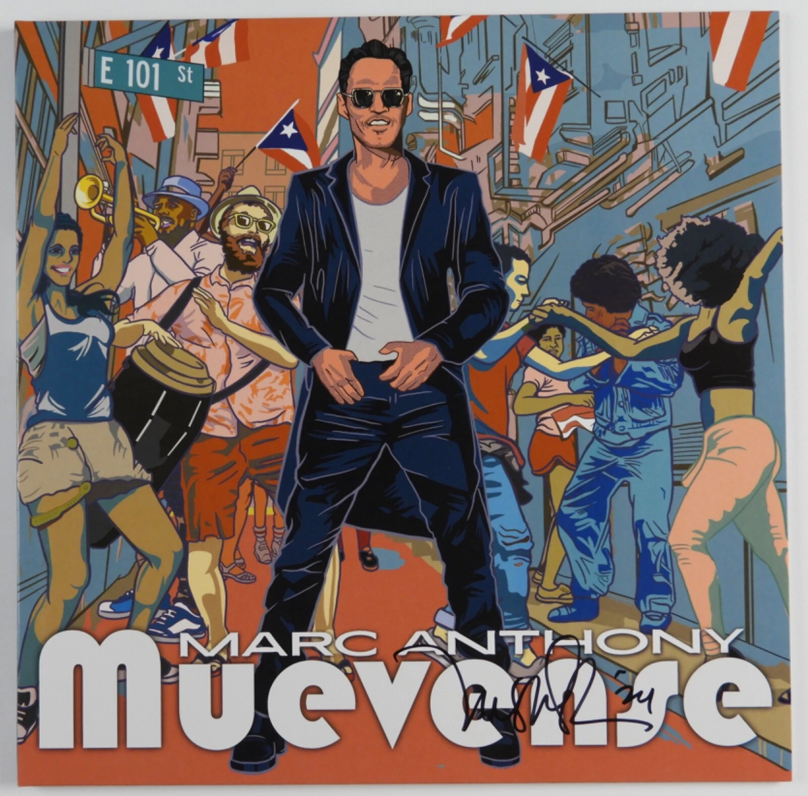 Marc Anthony JSA Signed Autograph Record Album Vinyl Muevense