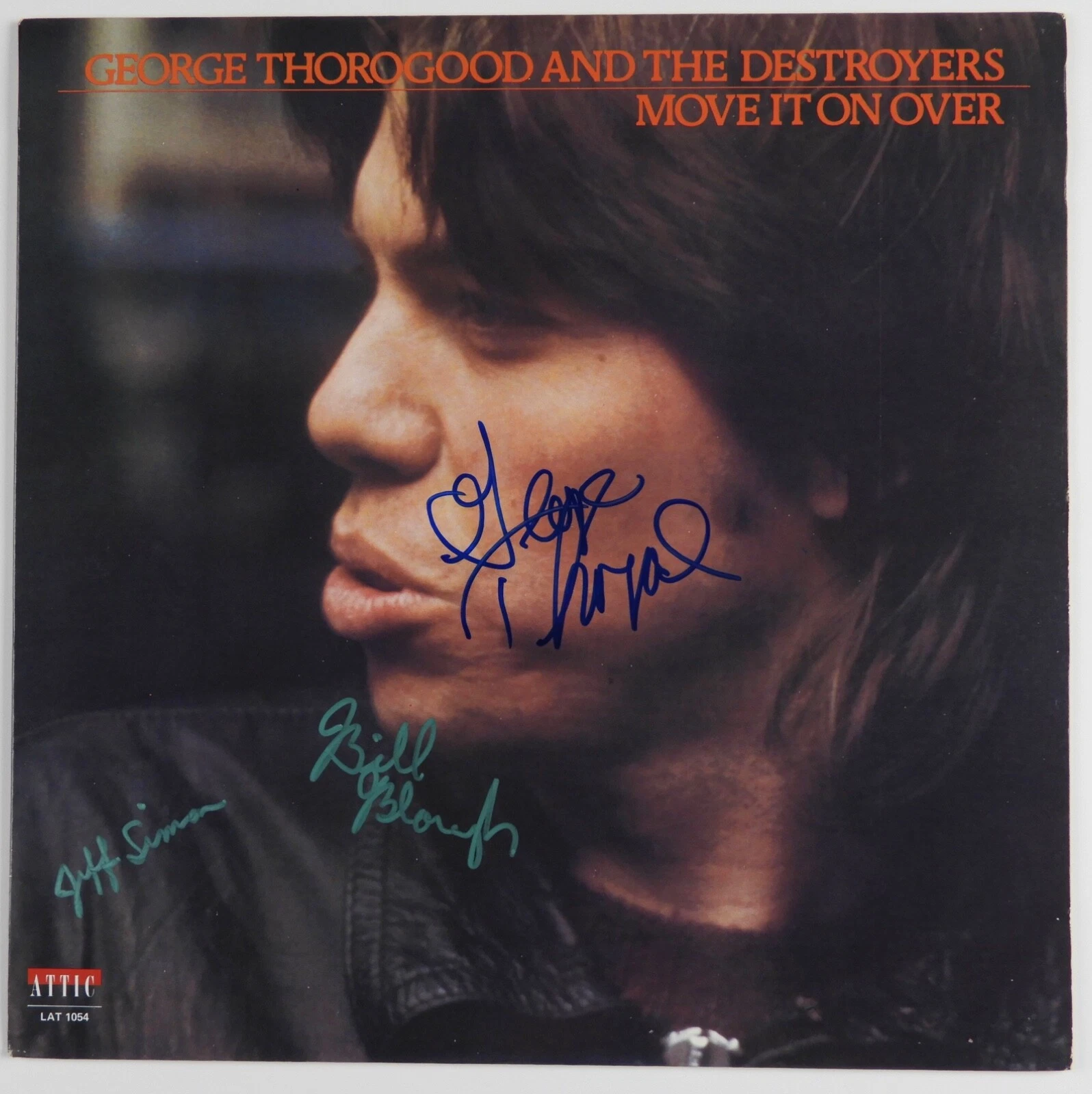 George Thorogood JSA Signed Autograph Album Record Vinyl Move It On Over