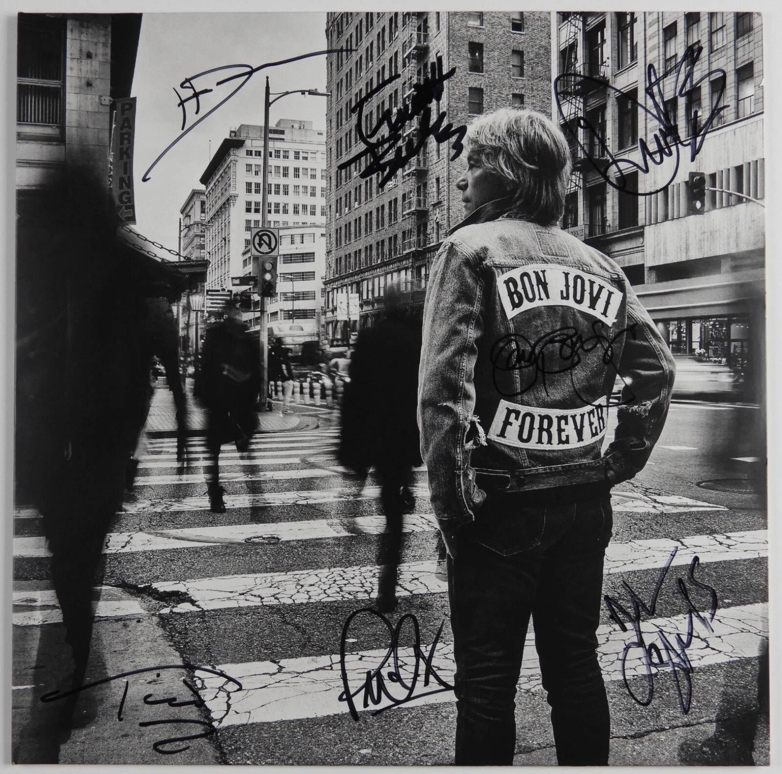 Bon Jovi Fully Signed JSA Autograph Album Vinyl Record Forever Jon Bon Jovi