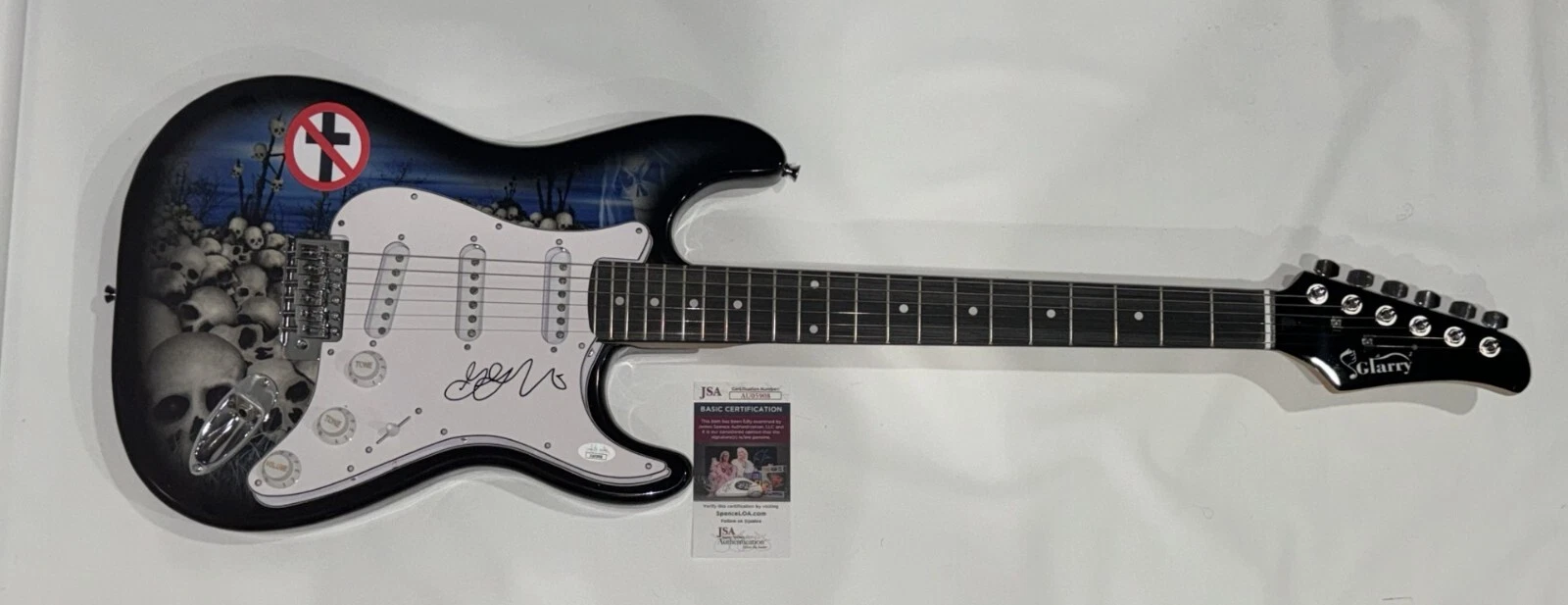 GREG GRAFFIN SIGNED SKULL ELECTRIC GUITAR RELIGION PUNK LEGEND JSA COA