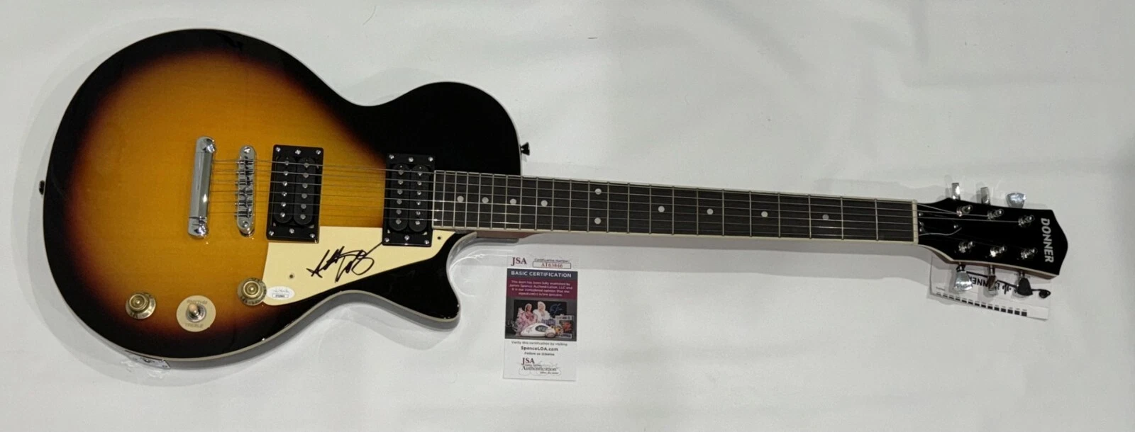 ALDO NOVA SIGNED SUNBURST DLP ELECTRIC GUITAR VERY RARE JSA COA