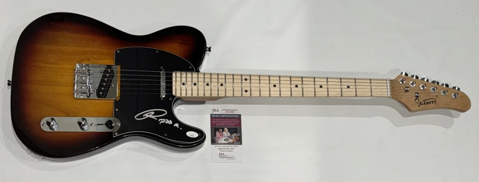 TODD RUNDGREN SIGNED SUNBURST ELECTRIC GUITAR UTOPIA PROOF JSA COA