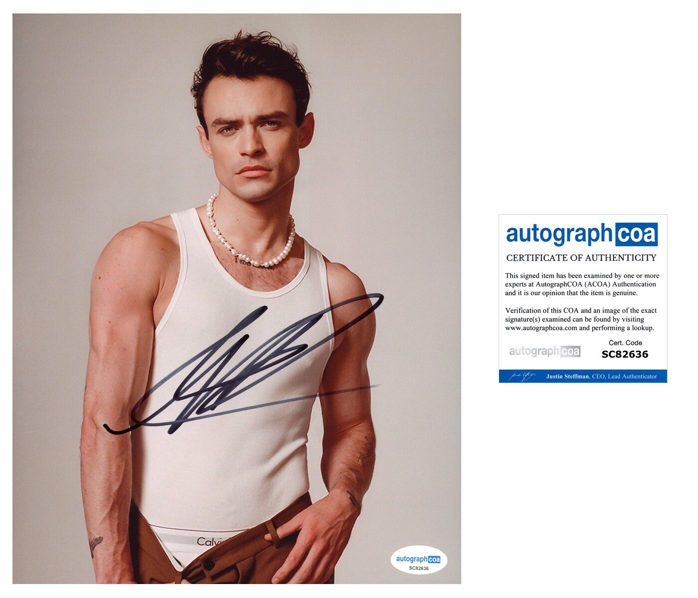 Thomas Doherty ‘Gossip Girl’ Signed Actor ‘Max Wolfe’ ACOA