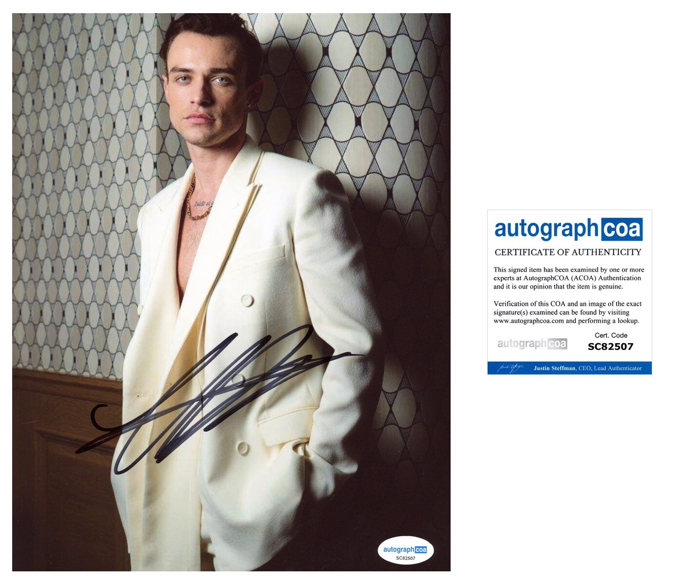 Thomas Doherty ‘Gossip Girl’ Signed Actor ‘Max Wolfe’ ACOA