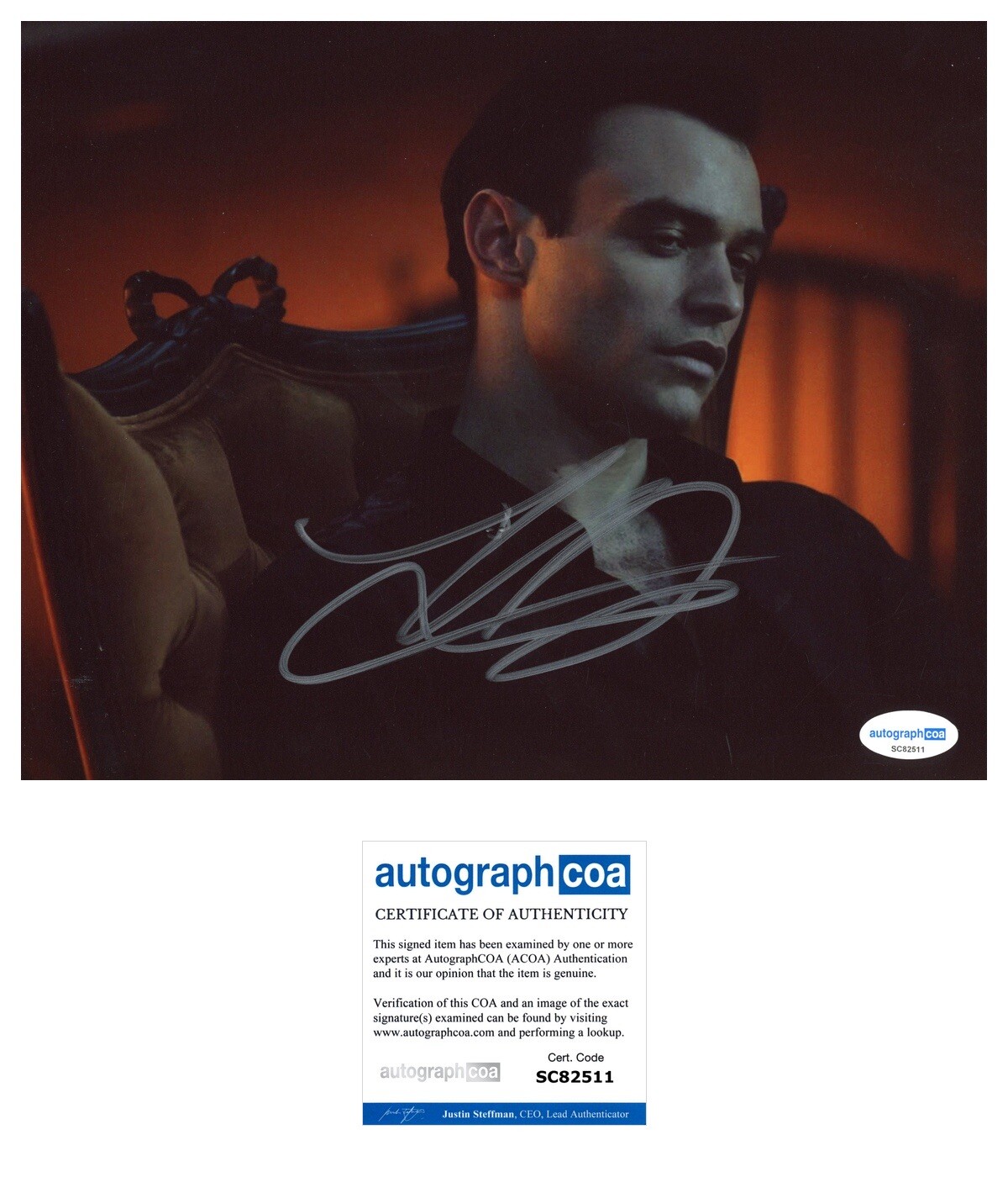 Thomas Doherty ‘The Invitation’ Signed Actor ‘De Ville’ ACOA
