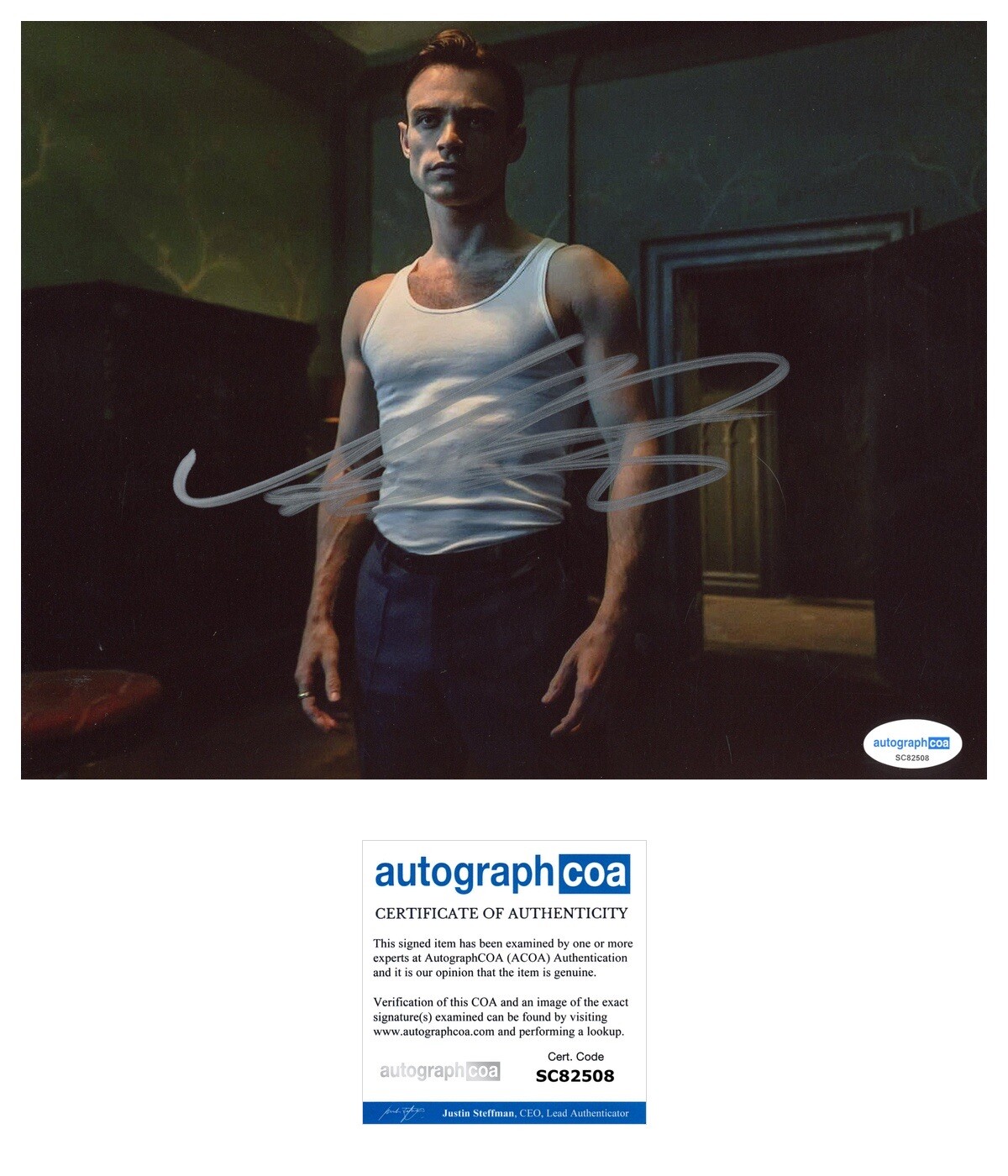 Thomas Doherty ‘The Invitation’ Signed Actor ‘De Ville’ ACOA