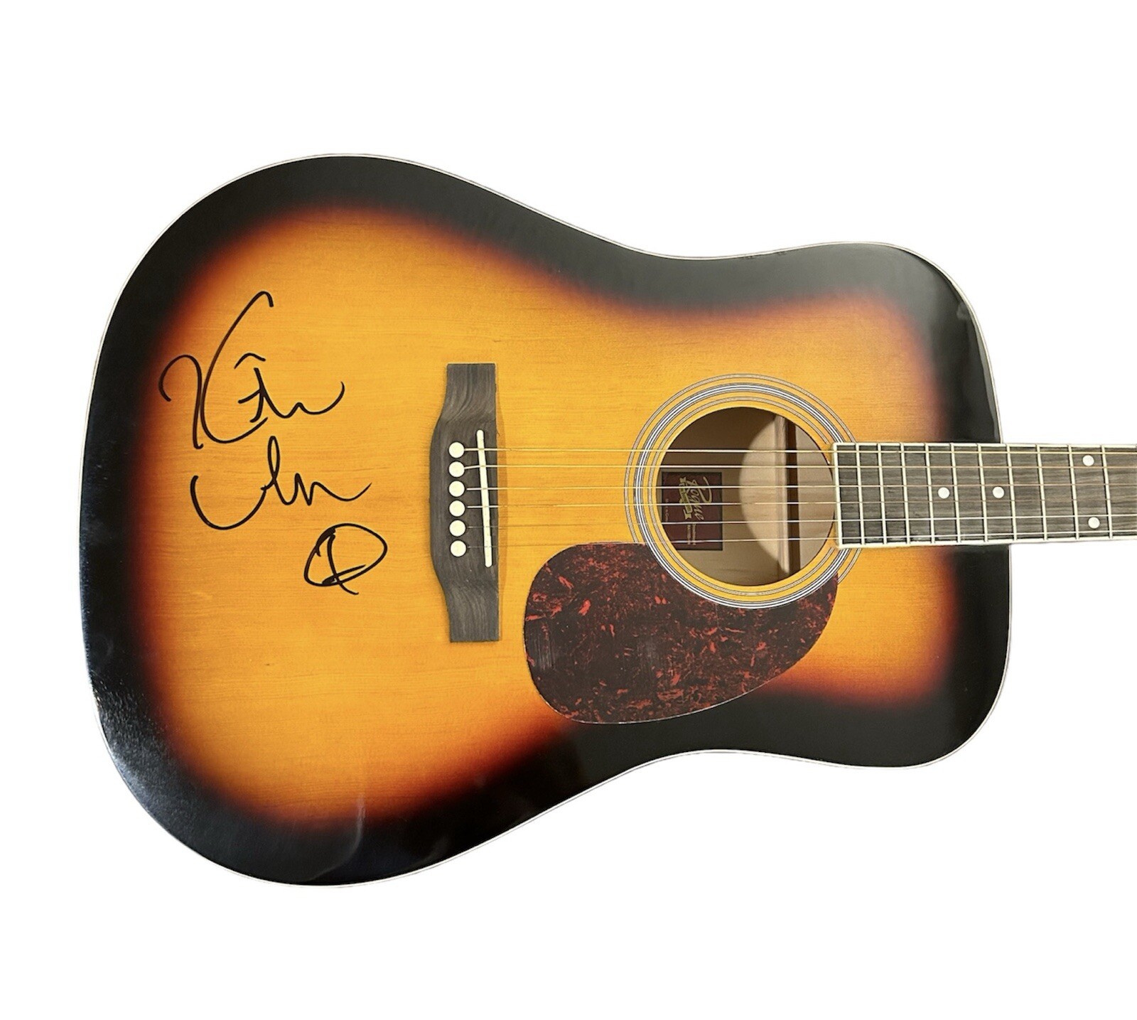 ‘KEITH URBAN’ SIGNED FULL SIZE ACOUSTIC GUITAR EXACT PROOF COUNTRY MUSIC STAR COLLECTIBLE MEMORABILIA