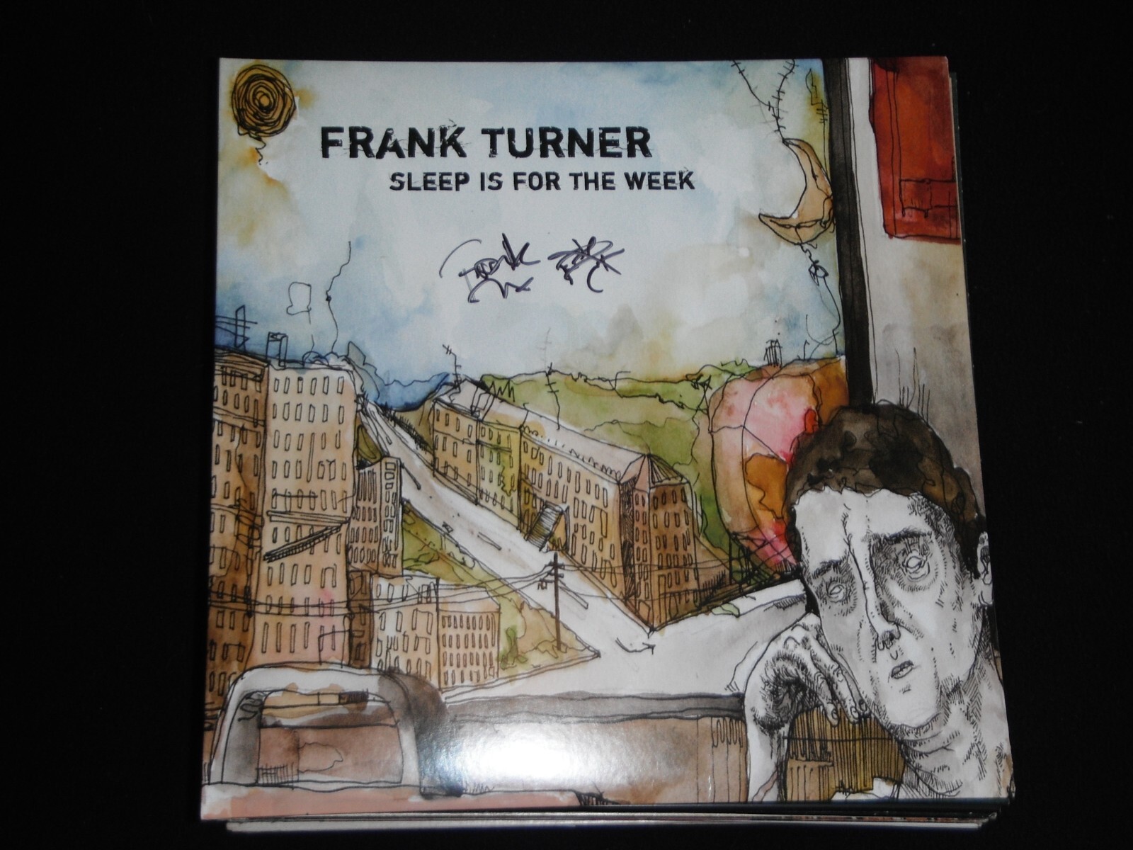 FRANK TURNER SIGNED SLEEP IS FOR THE WEEK VINYL ALBUM