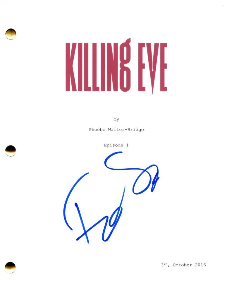 Fiona Shaw Signed Autograph Killing Eve Full Pilot Script Screenplay - Carolyn