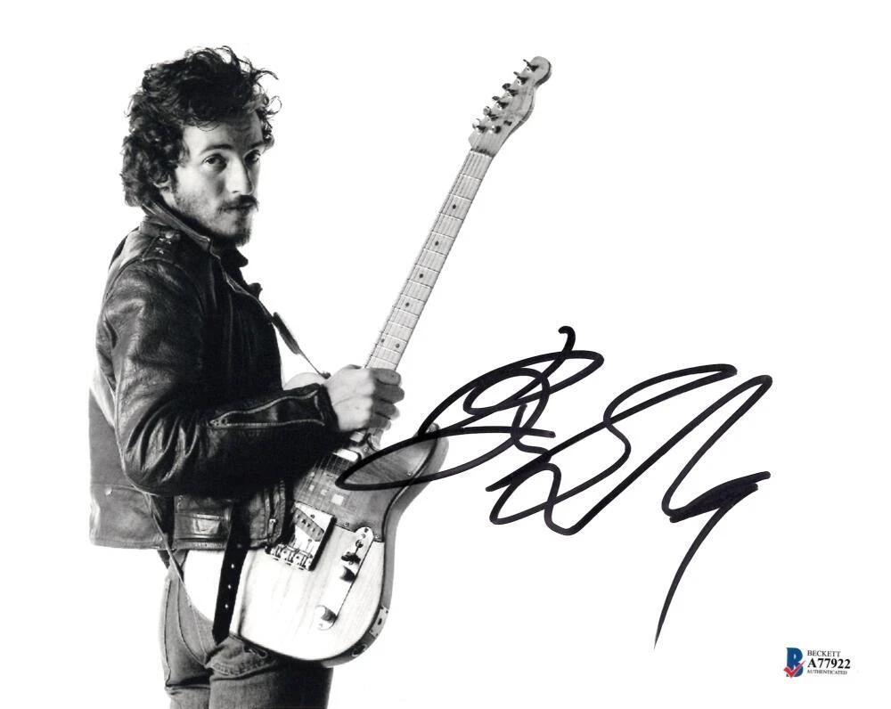 Bruce Springsteen Signed Autograph 8x10 Photo - Iconic Born to Run w/ Beckett