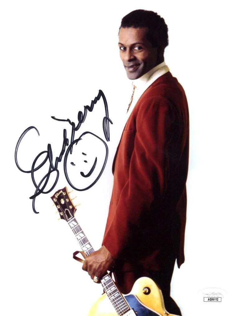 Chuck Berry Signed Autograph 8x10 Photo - Father of Rock and Roll w/ JSA COA