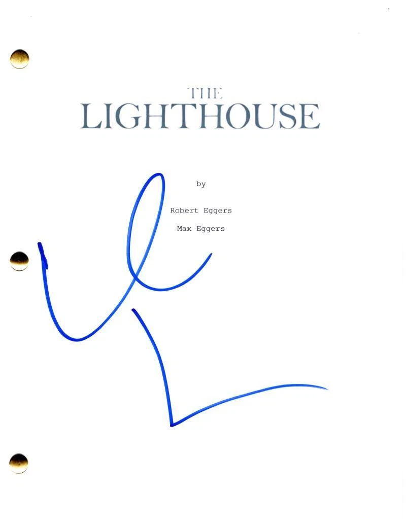 Willem Dafoe Signed Autograph The Lighthouse Full Movie Script Screenplay