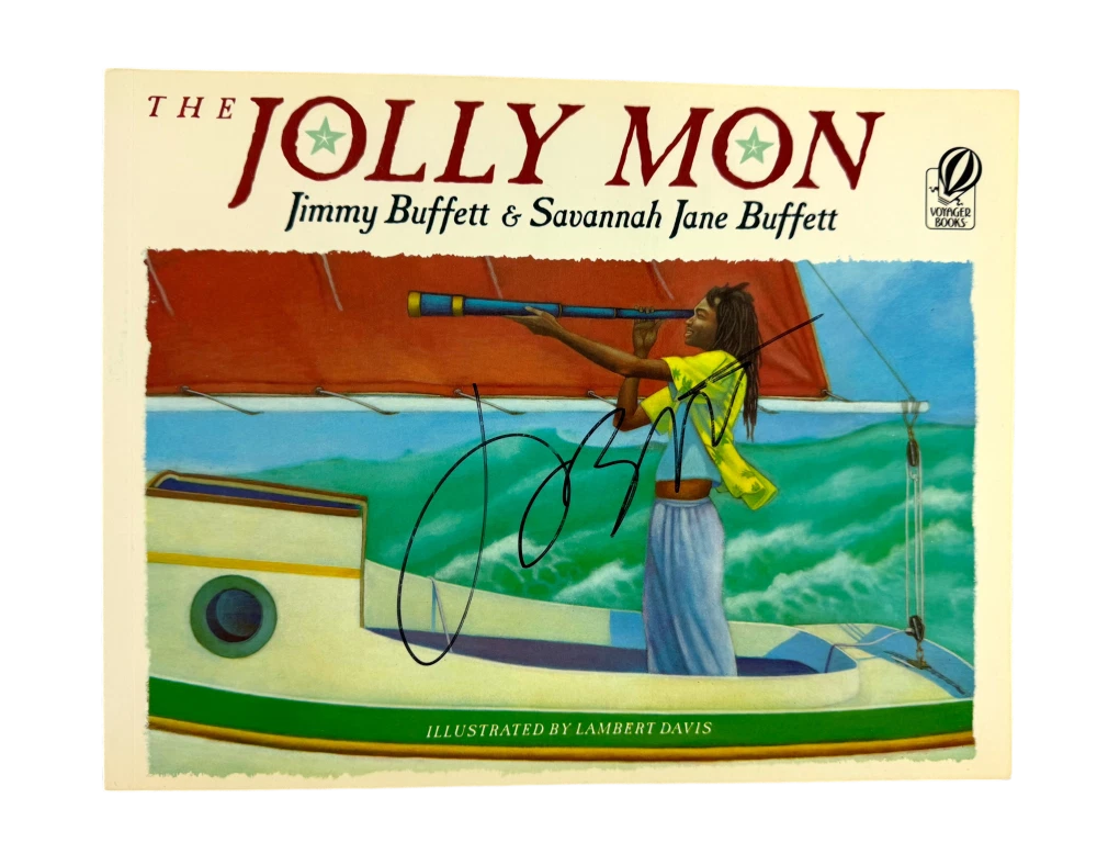 Jimmy Buffett Signed Autograph The Jolly Mon Book Margaritaville Singer JSA COA