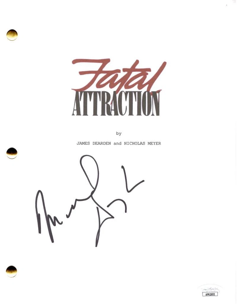 Michael Douglas Signed Autograph Fatal Attraction Movie Script Screenplay w/ JSA