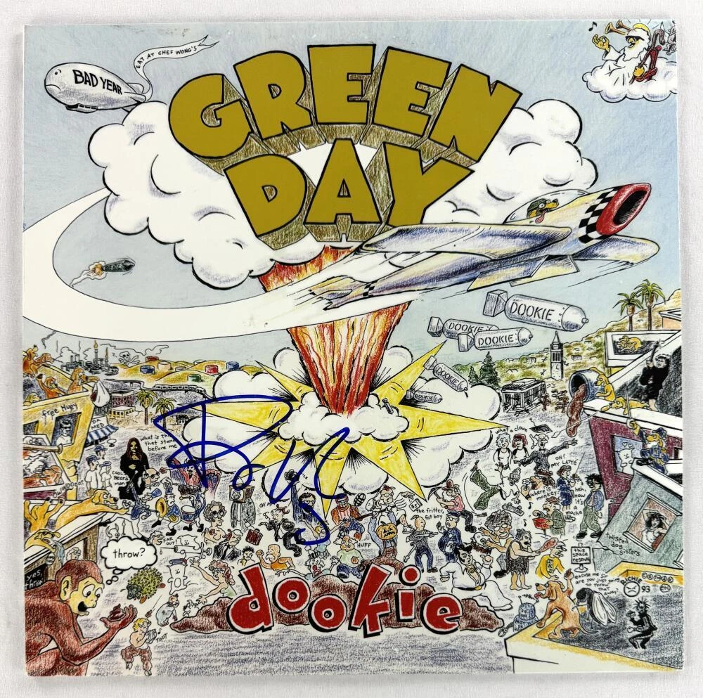 Billie Joe Armstrong Green Day Signed Autograph Album Vinyl Record - Dookie BAS