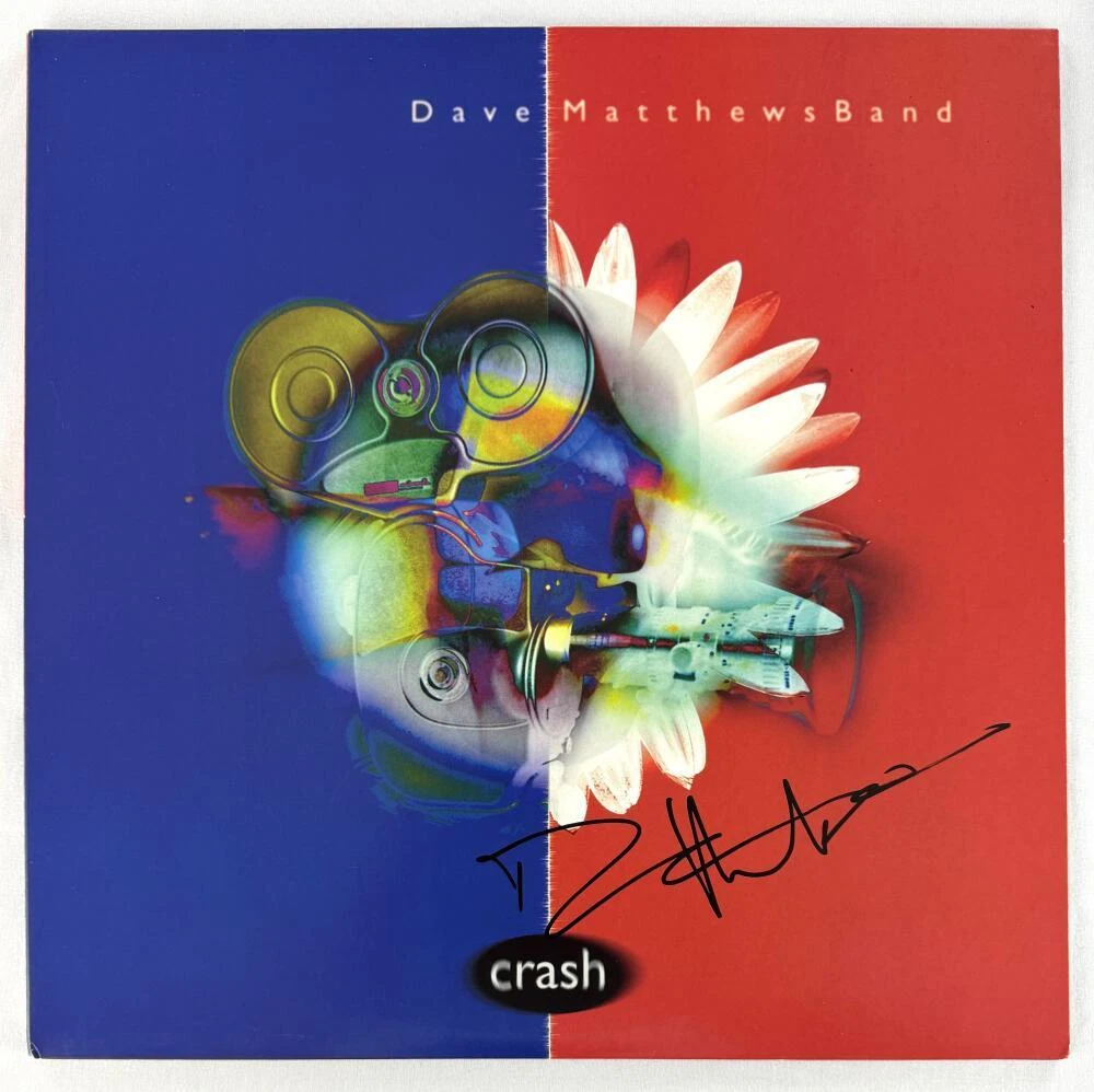Dave Matthews Signed Autograph Album Vinyl Record LP - Band Crash w/ Beckett COA