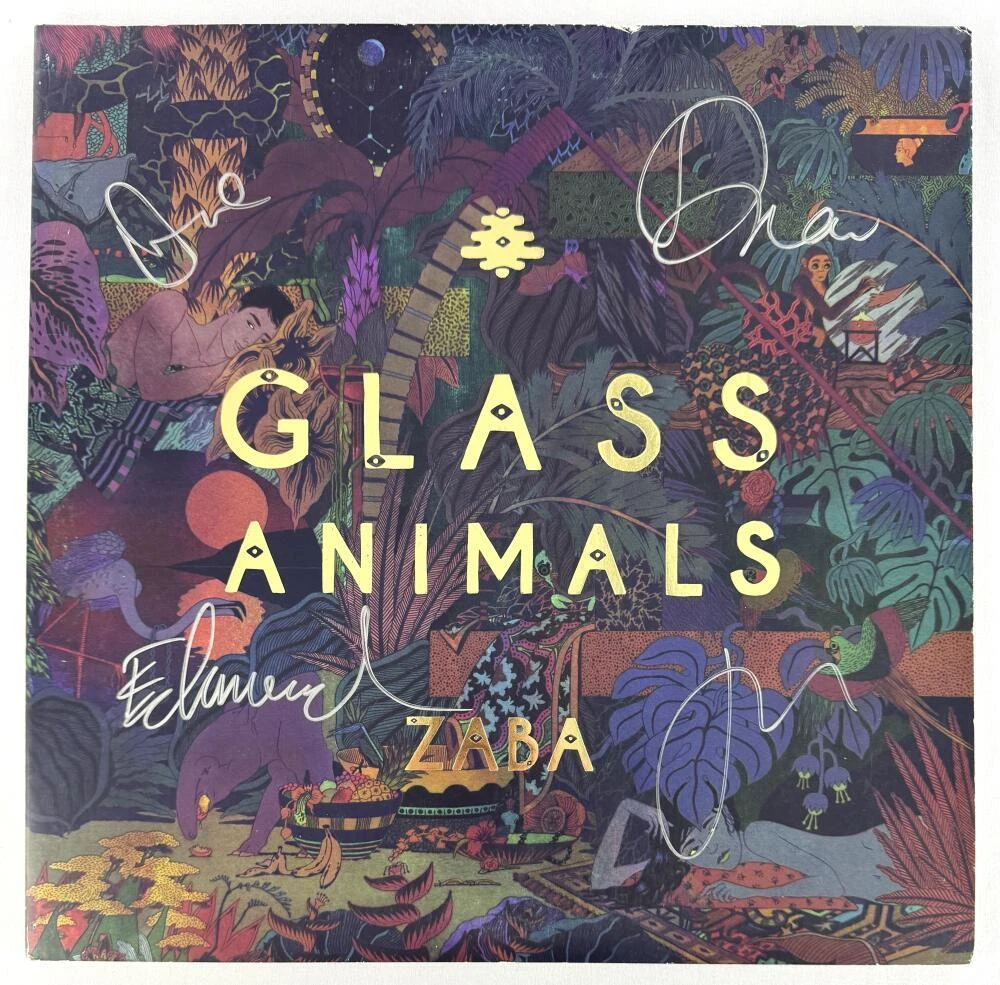 Glass Animals Full Band x4 Signed Autograph Album Vinyl Record LP - Zaba JSA COA