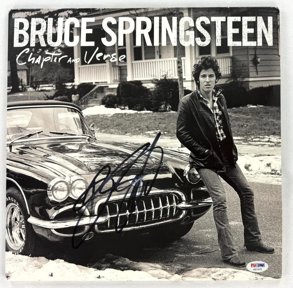 Bruce Springsteen Signed Autograph Album Vinyl Record LP - Chapter and Verse PSA