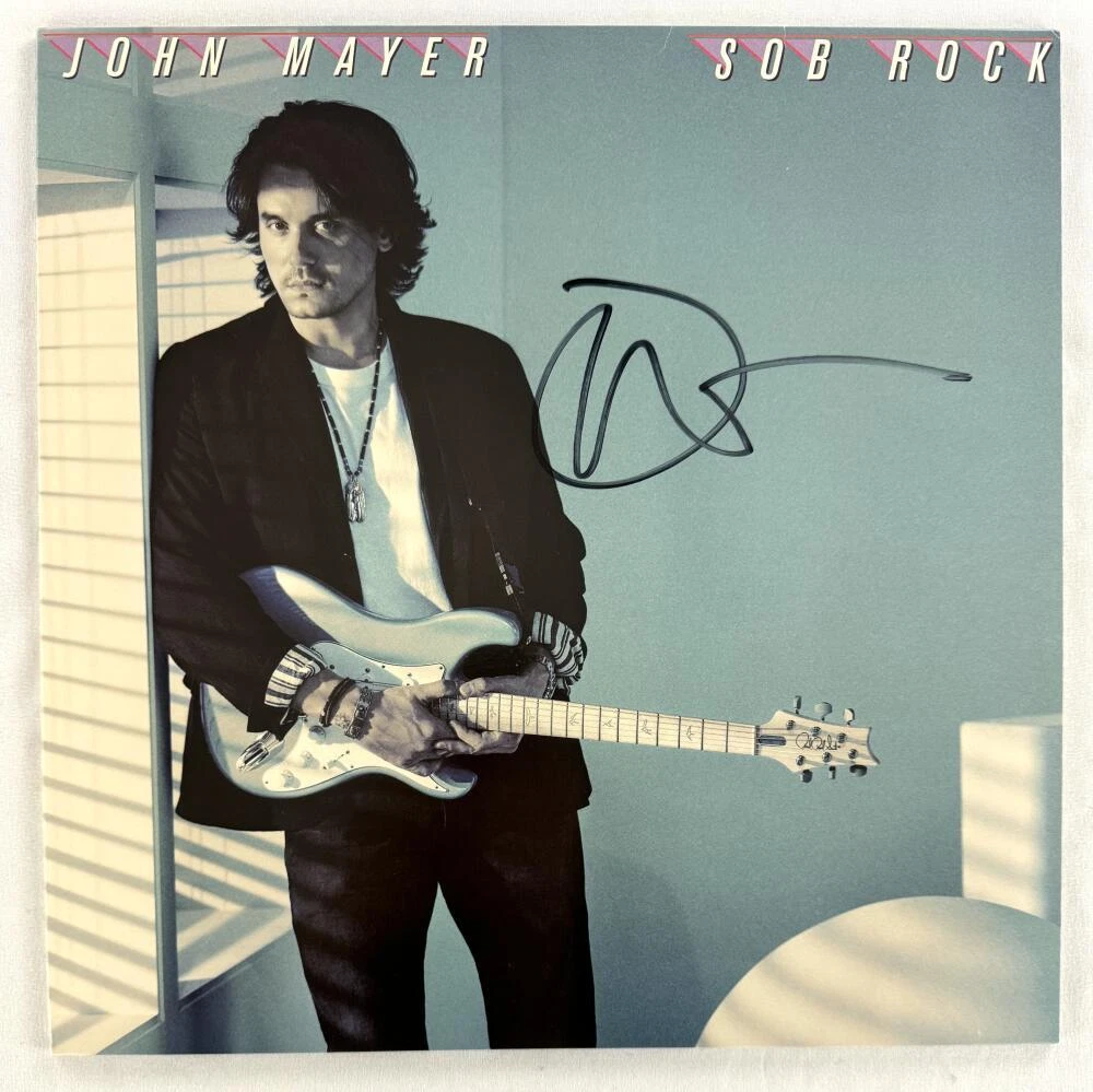 John Mayer Signed Autograph Album Vinyl Record LP - Sob Rock - Beckett & JSA COA
