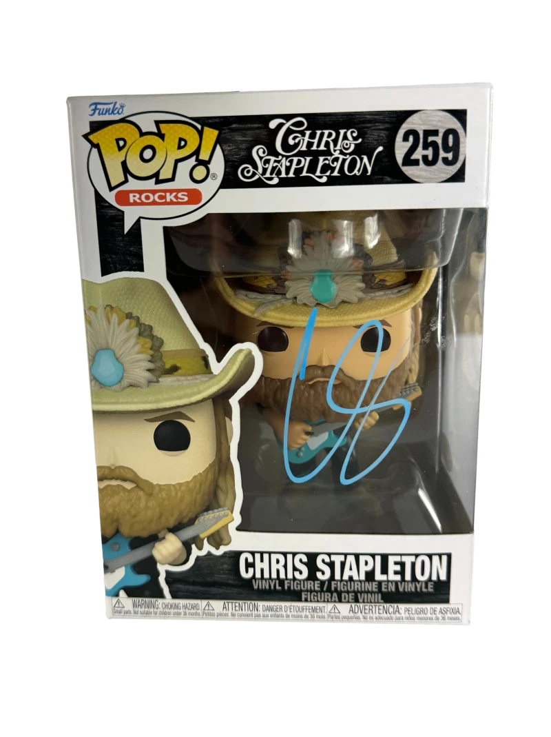 Chris Stapleton Signed Autograph Funko Pop 259 - From A Room Traveller JSA COA