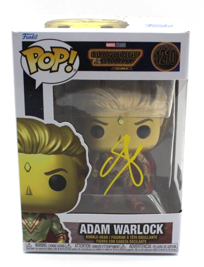 Will Poulter Signed Funko Pop 1210 Adam Warlock w/Beckett COA BM61817 *Swap*