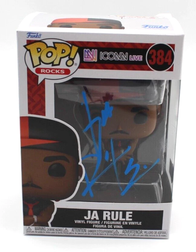 Ja Rule Signed Funko Pop 384 Rocks Icon Live w/Beckett COA BM61806 Window Swap