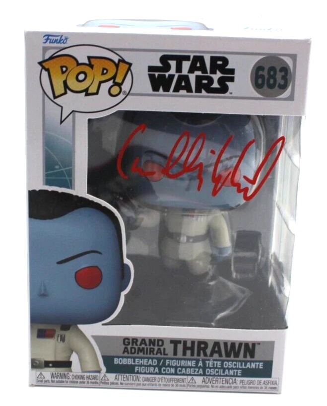 Lars Mikkelsen Signed Star Wars Thrawn Funko Pop 683 w/Beckett COA BM61831