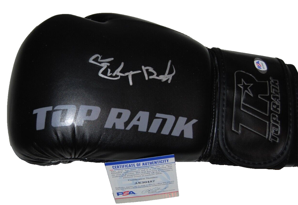 EDGAR BERLANGA signed (THE CHOSEN ONE) USA TOP RANK Boxing glove PSA/DNA AK30487