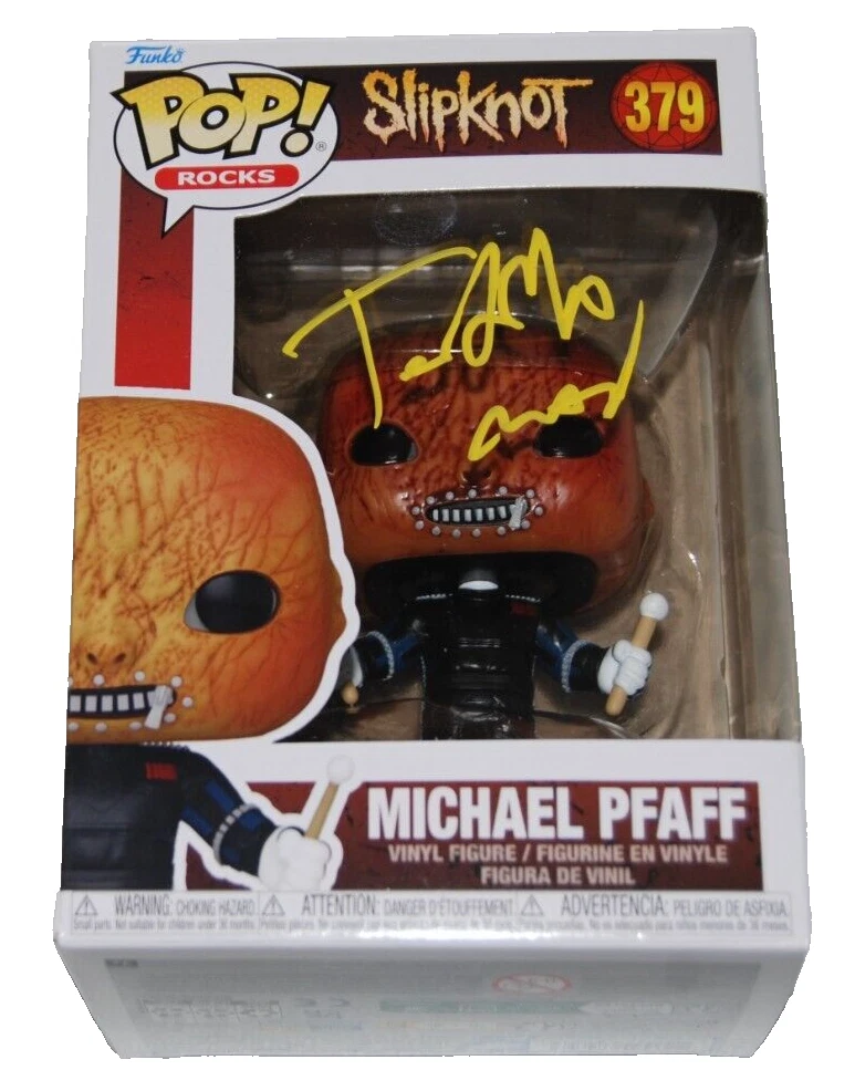 MICHAEL PFAFF signed (SLIPKNOT) Tortilla Man #379 Funko Pop BECKETT BAS BN37873