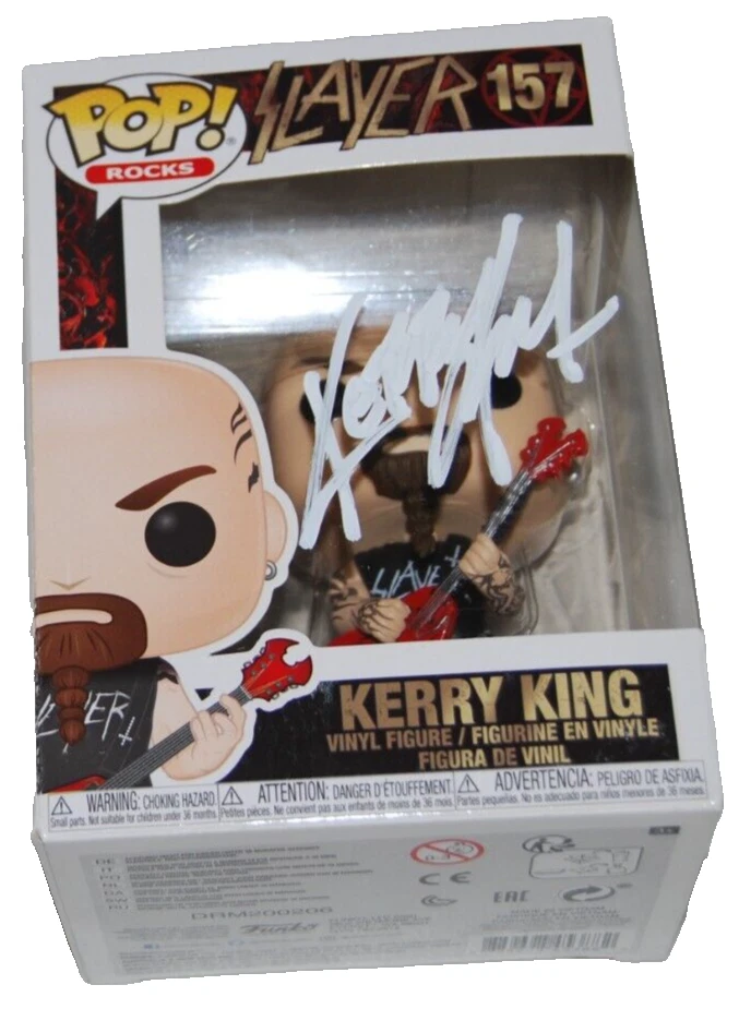 KERRY KING signed (SLAYER) #157 POP ROCKS Funko Pop BECKETT BAS BN37884