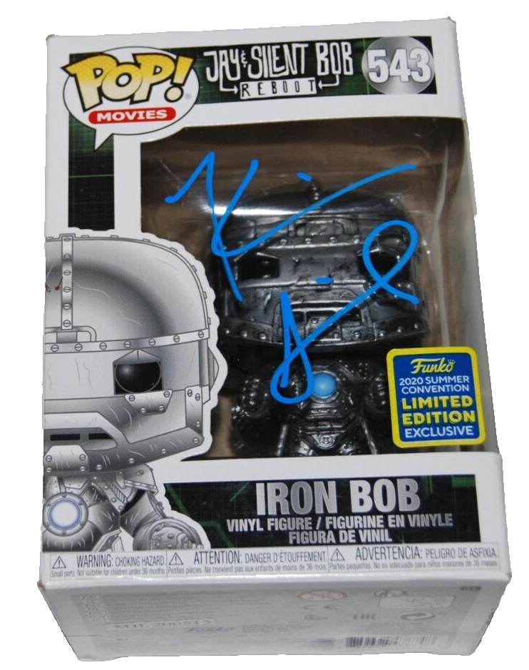 KEVIN SMITH signed (IRON BOB) #543 LTD Silent Bob Funko Pop BECKETT BAS BN07918