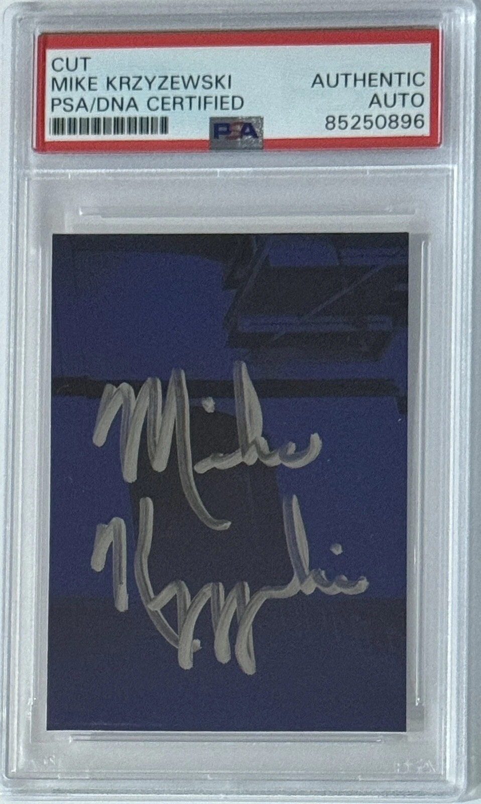 Mike Krzyzewski Duke Basketball Head SIGNED Cut Signature PSA DNA Autograph COA