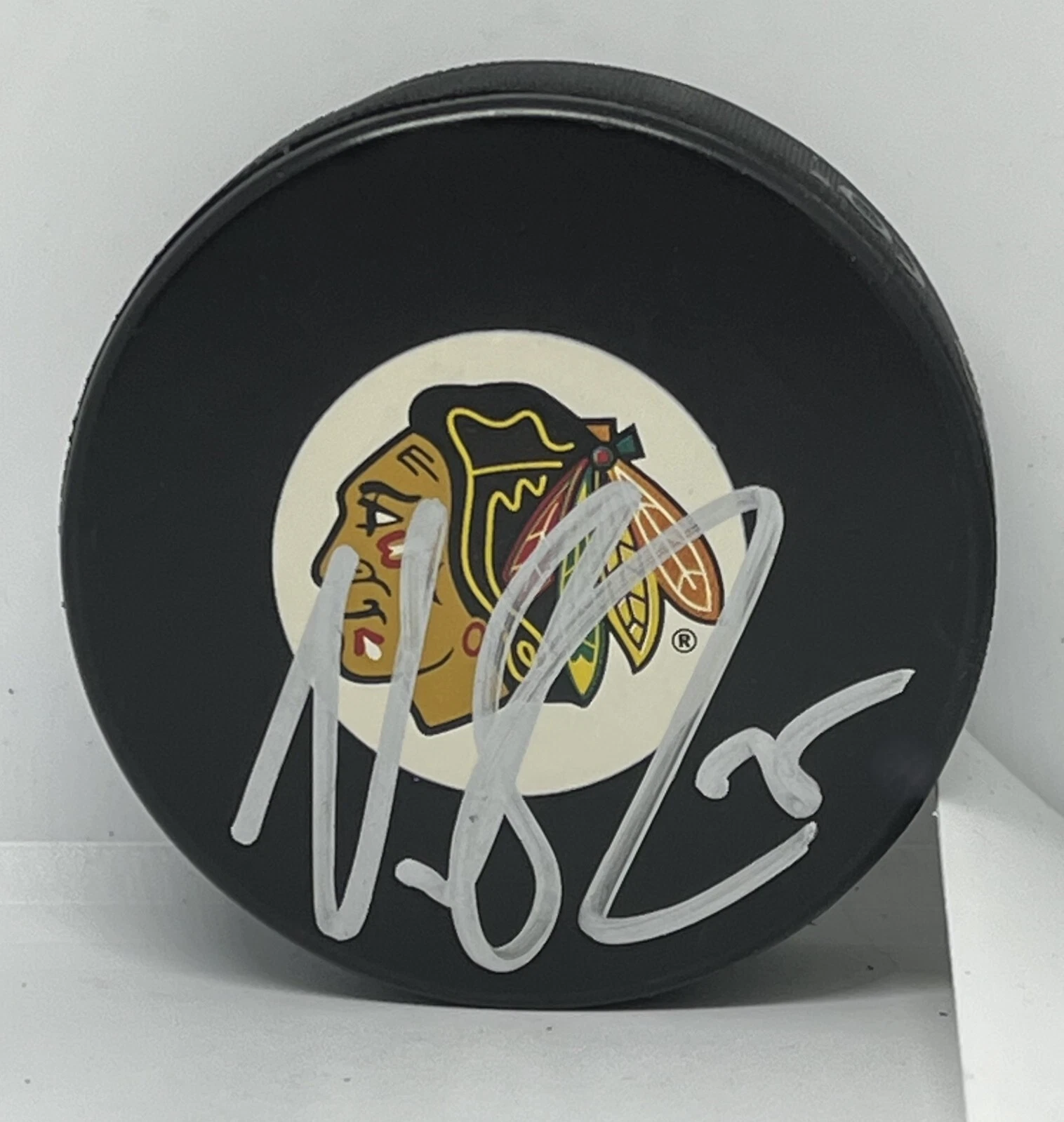 Viktor Stalberg signed Chicago Blackhawks Puck autographed Hawks #3