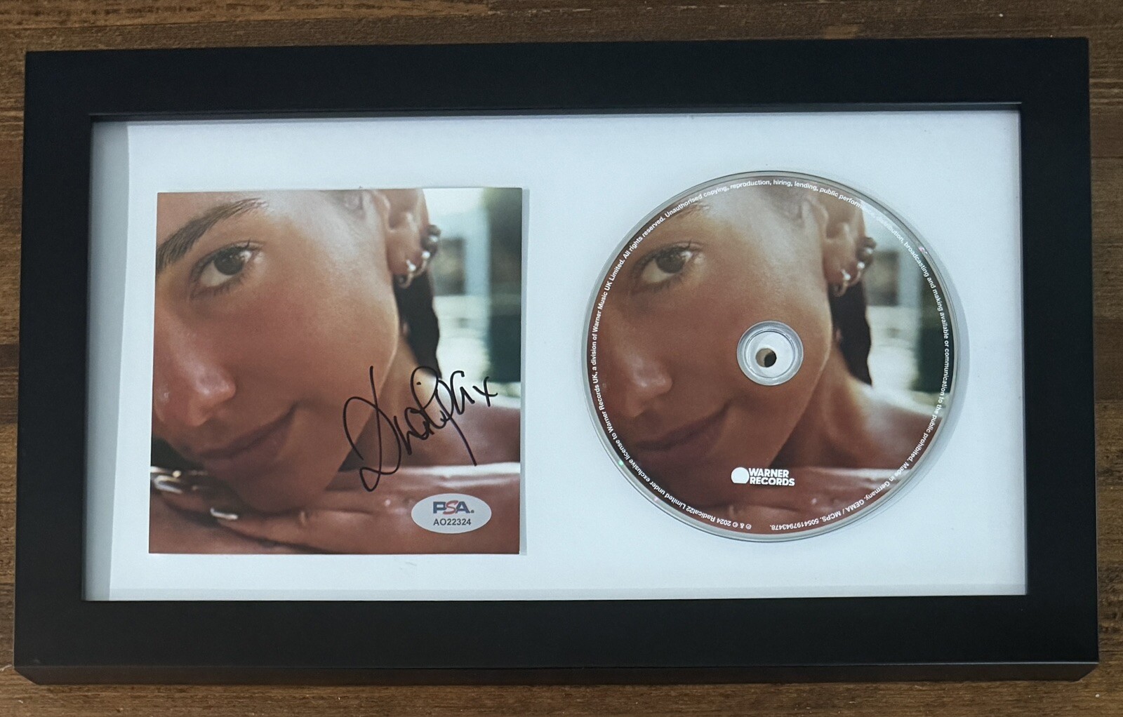 FRAMED SIGNED DUA LIPA Radical Optimism Hot Picture & CD PSA DNA COA Autograph