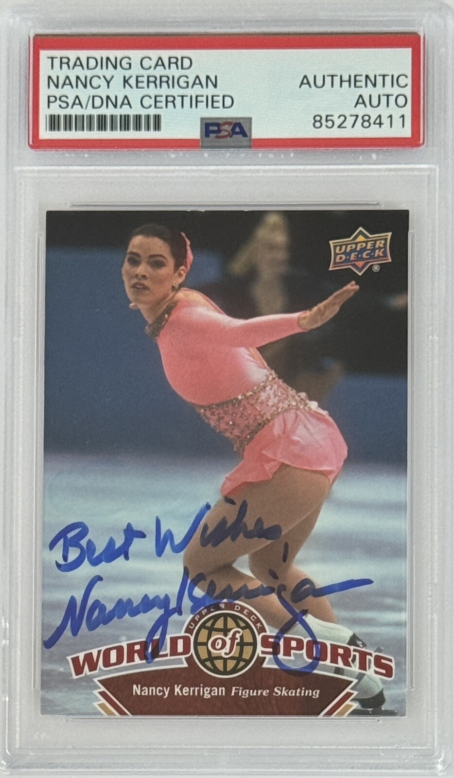 2010 UPPER DECK SPORTS NANCY KERRIGAN SIGNED AUTOGRAPHED PSA DNA COA OLYMPICS