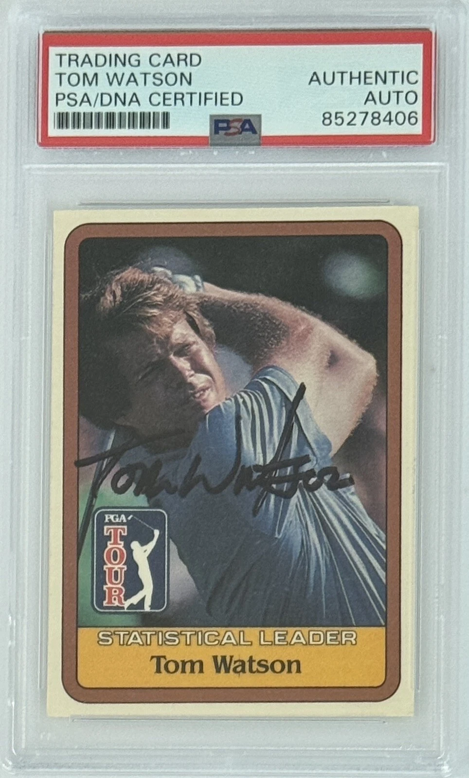 1981 DONRUSS GOLF PGA TOUR TOM WATSON SIGNED CARD PSA DNA CERTIFIED AUTOGRAPH