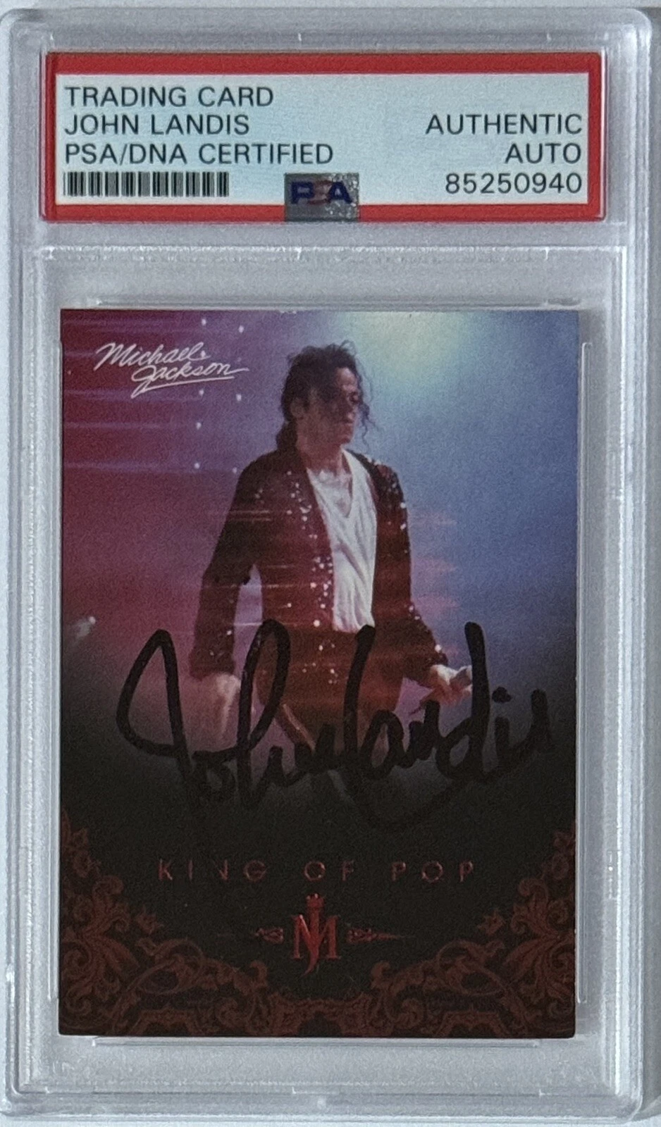 2011 Panini Michael Jackson Thriller John Landis SIGNED PSA DNA COA Autograph