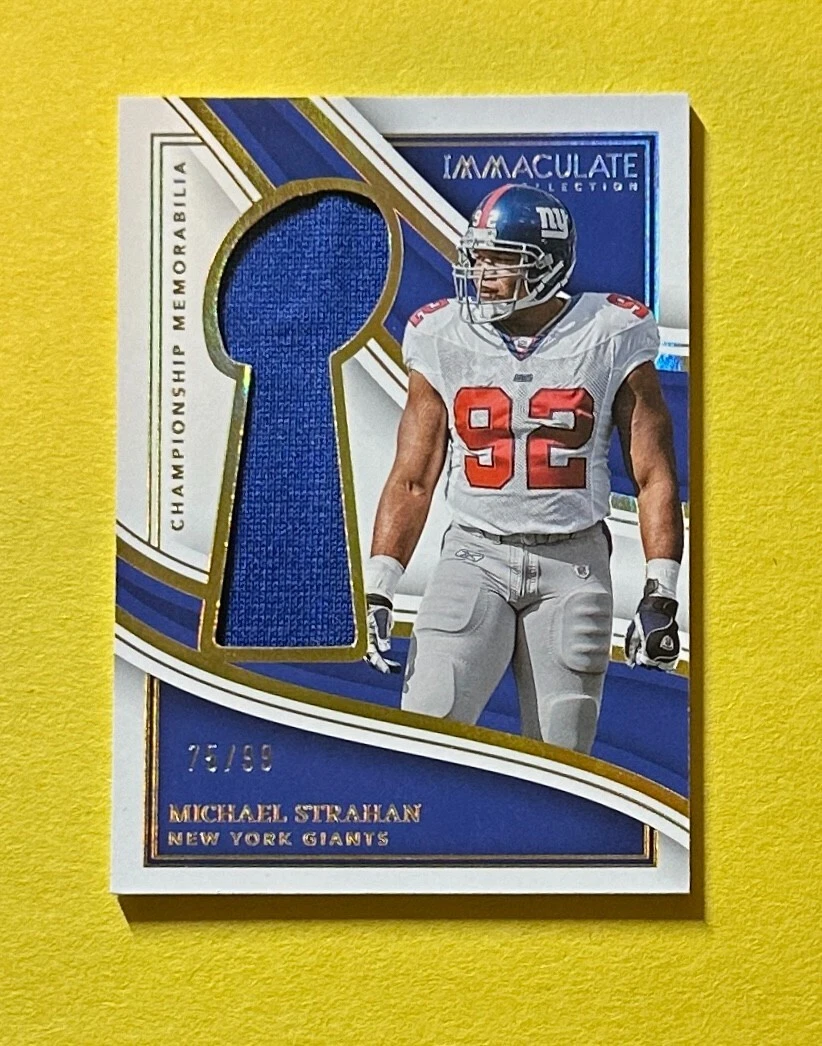 2023 PANINI IMMACULATE MICHAEL STRAHAN CHAMPIONSHIP MEMORABILIA /99 #CME-MST