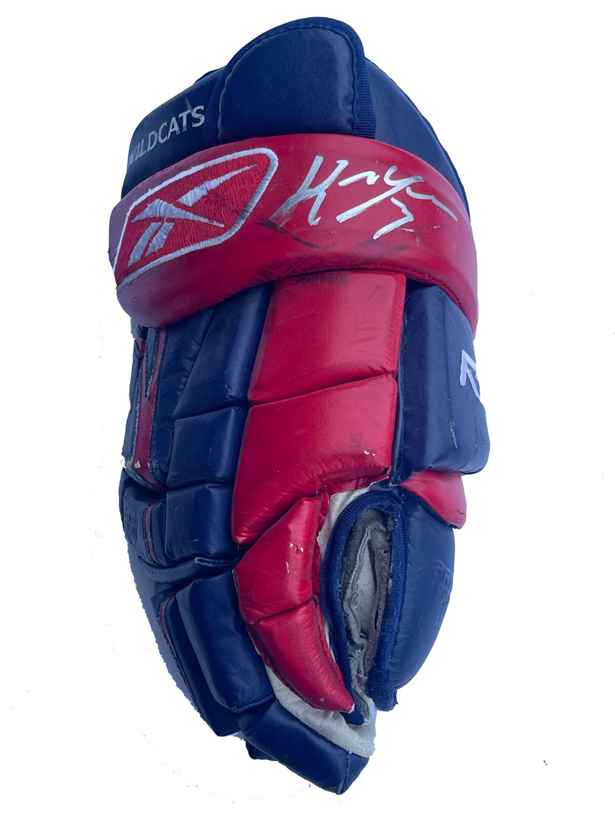 Game Used Moncton Wildcats Glove Signed By Keith Yandle JSA COA